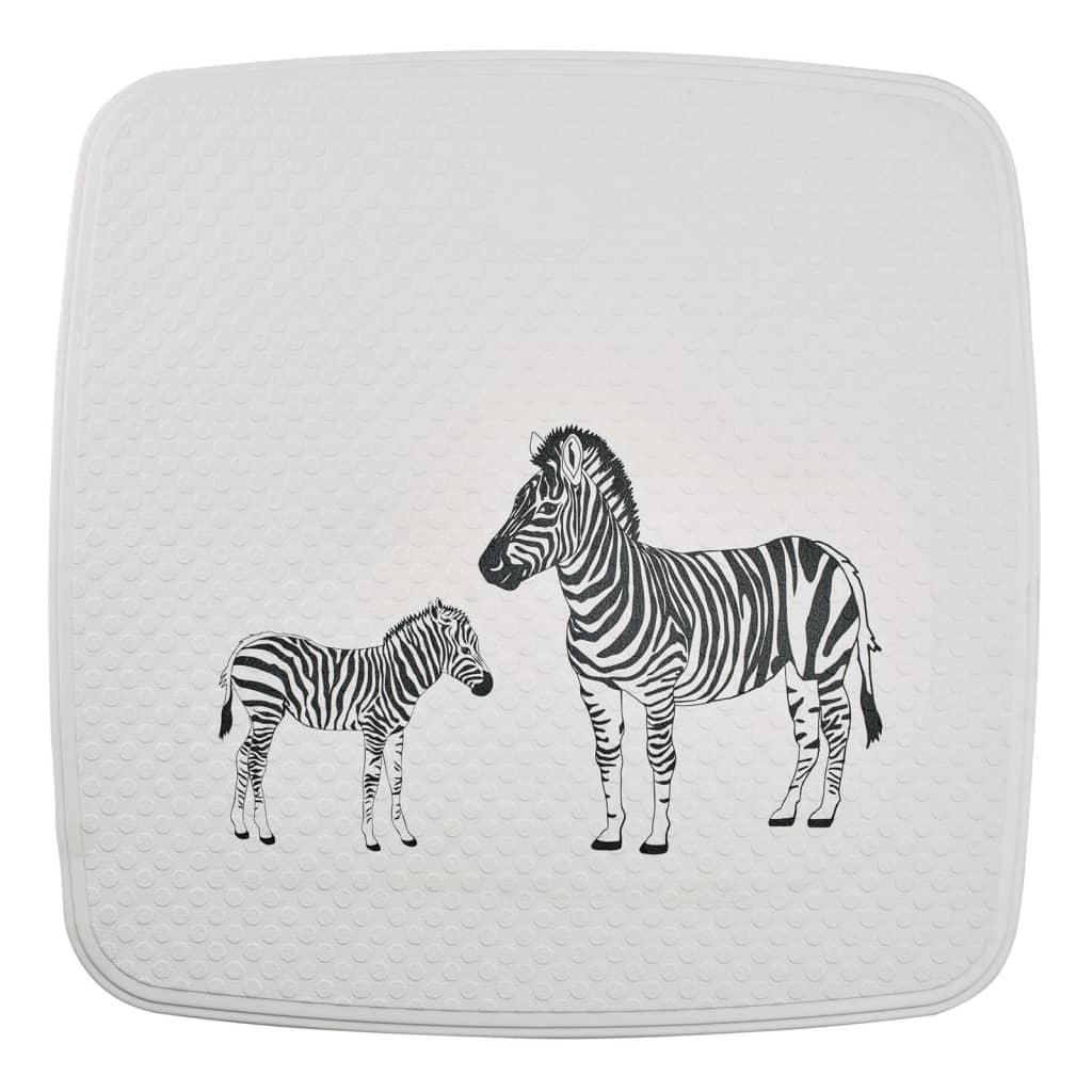 Ridder Shower Mat Zebra 54x54 cm blanc et noir