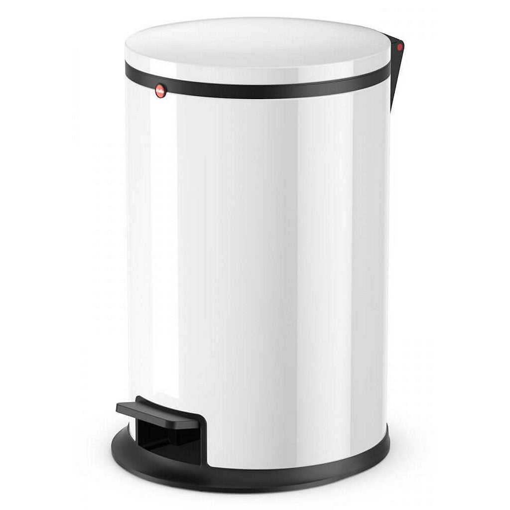 Hailo Hailo 0517-030 Pure M Poubelle à Pédale 12L Blanc