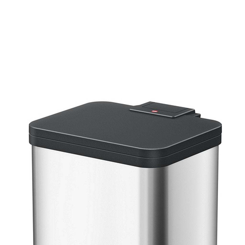 Hailo öko duo plus poubelle à pédale 2x9l inox