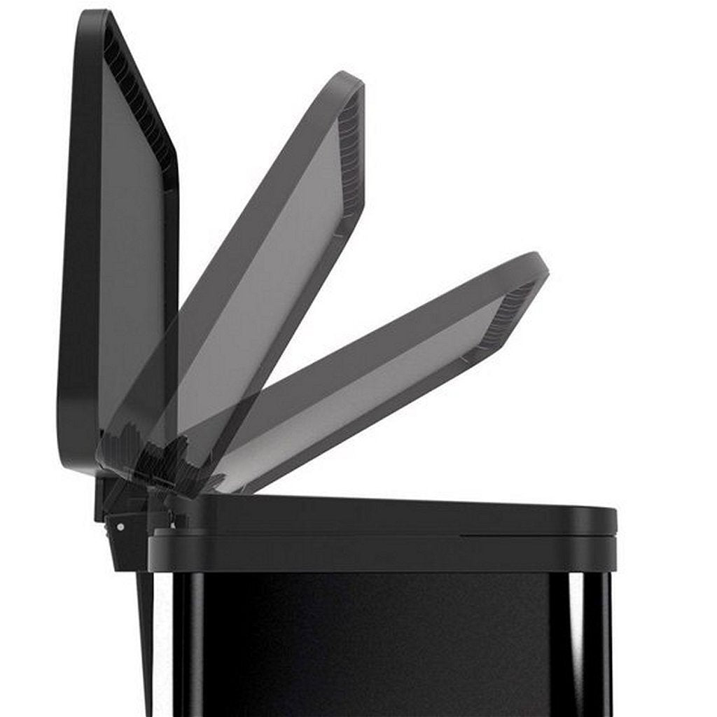 Hailo 0630-260 oko duo plus l poubelle à pédale 17+9l noir