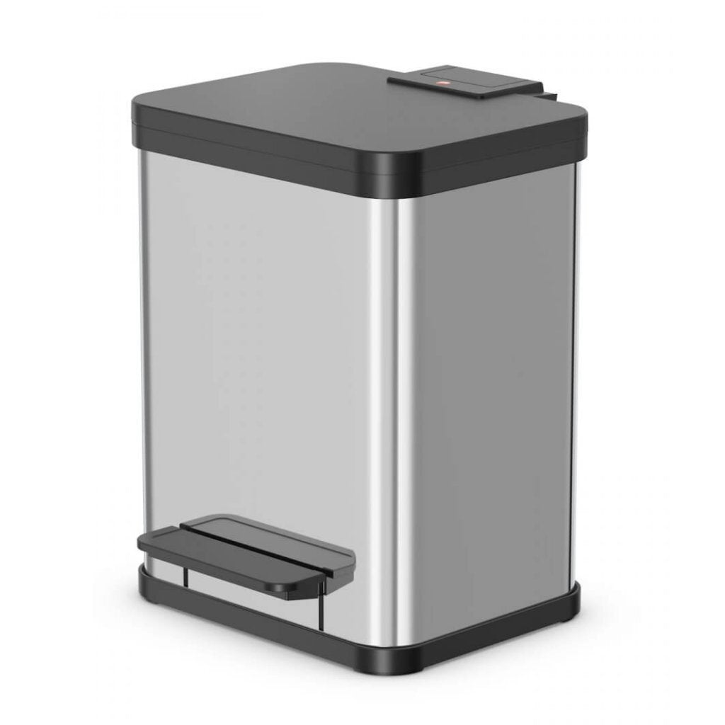Hailo 0619-200 öko uno plus m poubelle à pédale 17l acier inoxydable