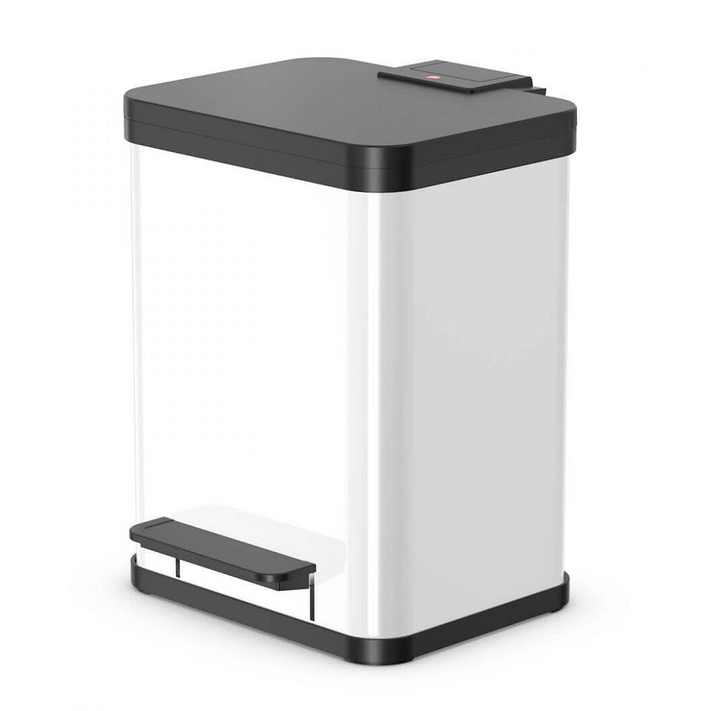 Hailo 0619-230 öko uno plus m poubelle à pédale 17l blanc