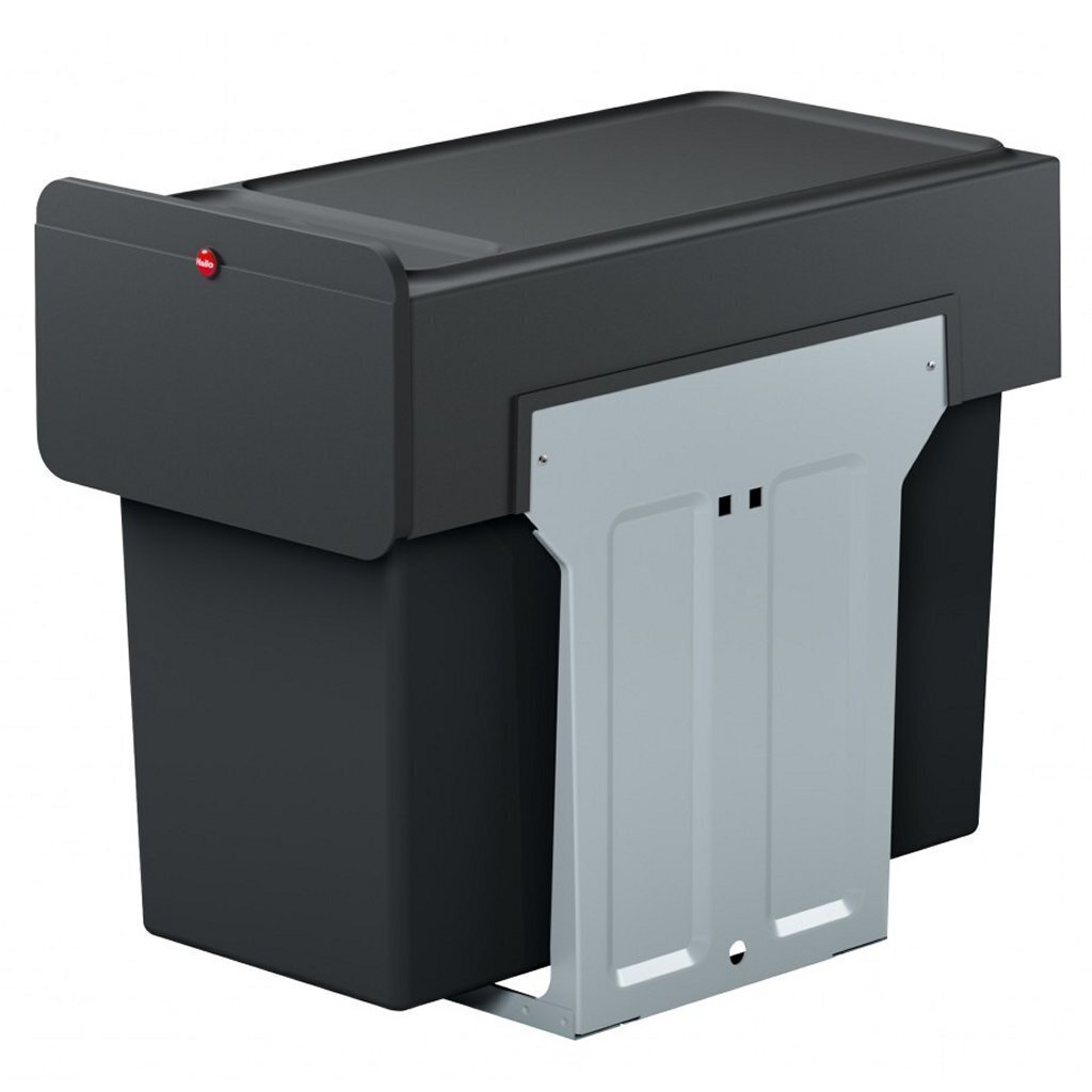 HAILO 0310-300 Trio de conception d'écoline l Biner de déchets intégrés 3x10l noir