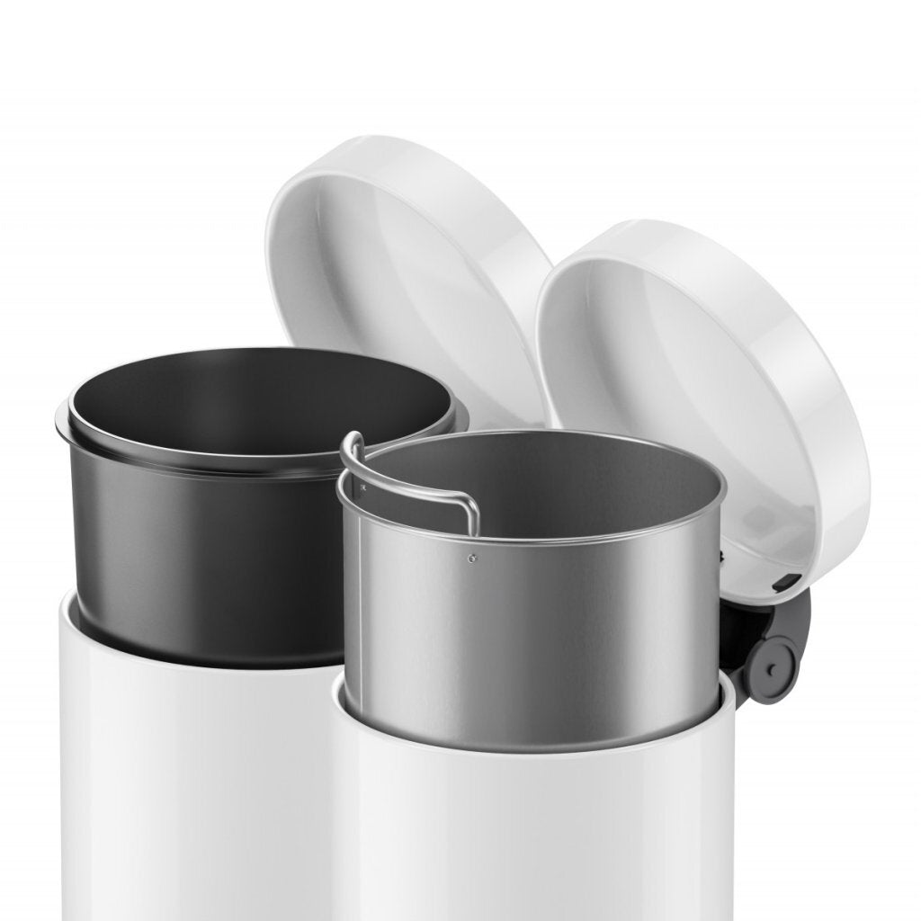 Hailo 0704-060 poubelle à pédale solid s 4l acier inoxydable