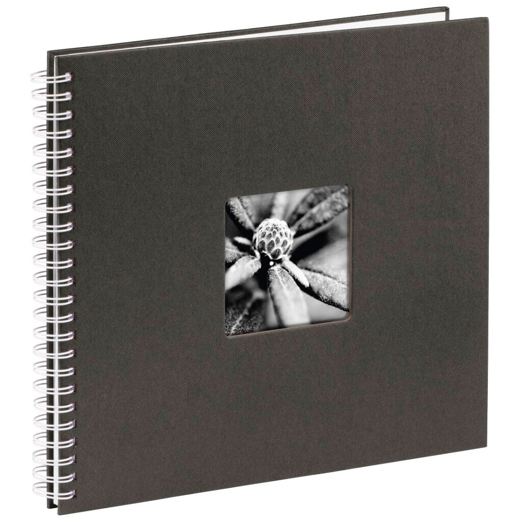 Hama album à spirale fine art 36x32 cm 50 pages blanches #039;s noir