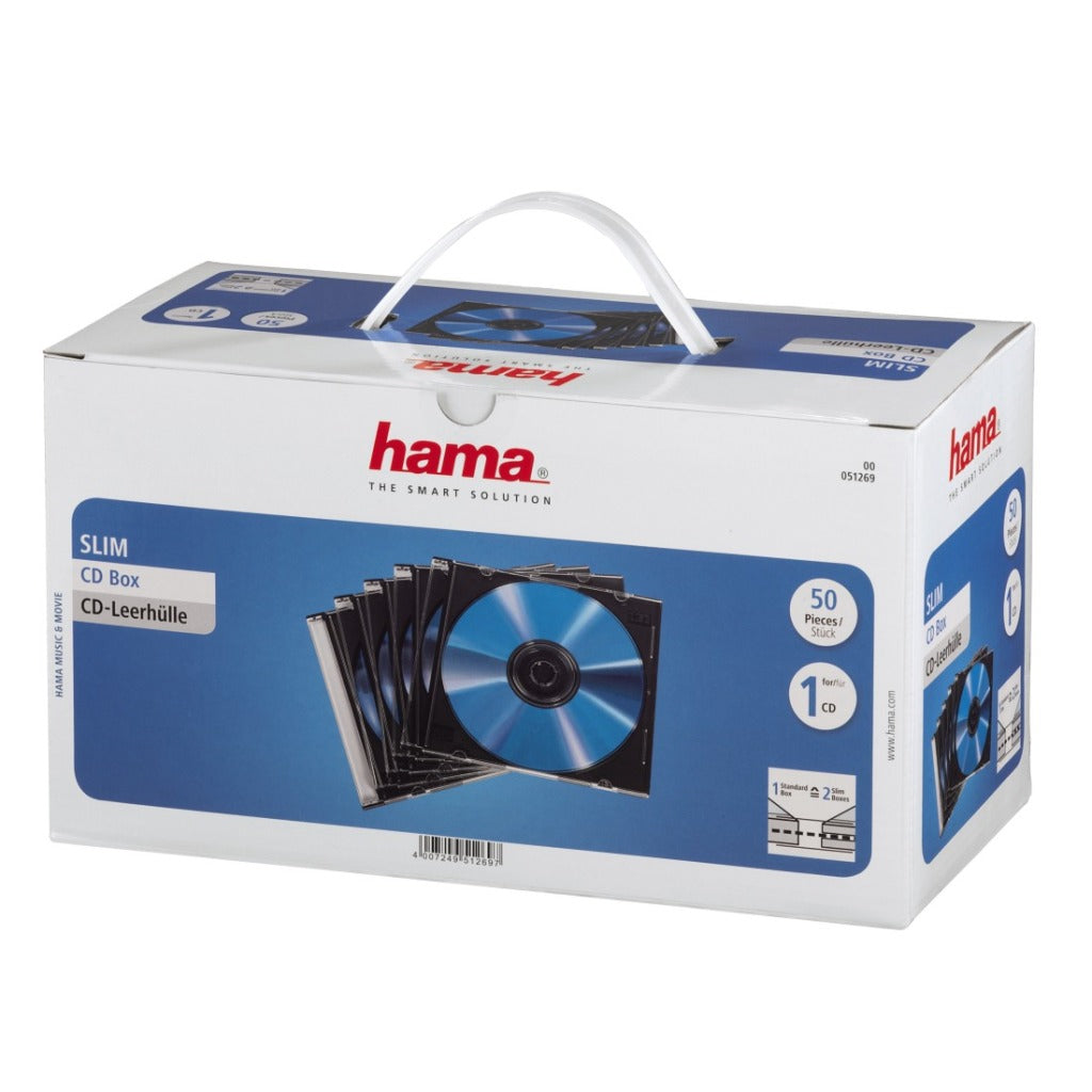 Boîte Hama CD slim 50p.