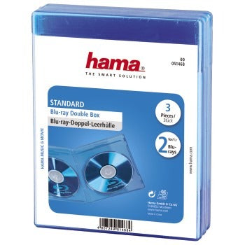 Hama Bluray double boîte 3 pack bleu