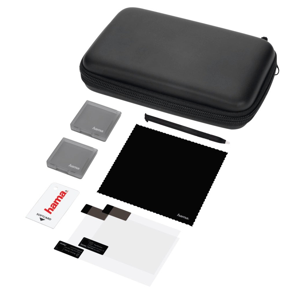 Hama 7-en-1 avec accessoires de base pour Nintendo 3DS XL noir