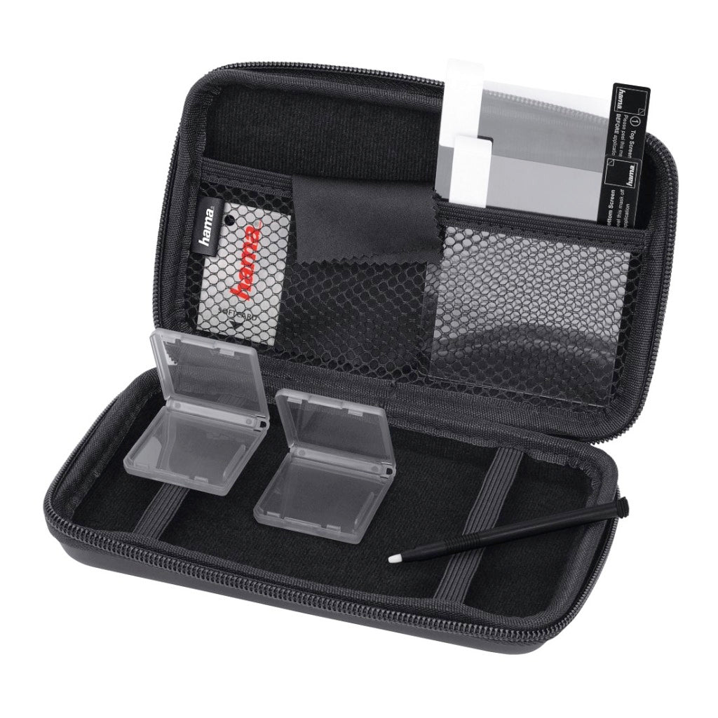 Hama 7-en-1 avec accessoires de base pour Nintendo 3DS XL noir