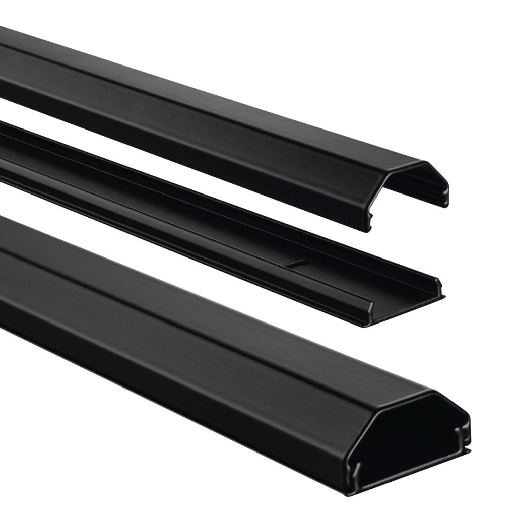 Hama Goulotte de câbles en aluminium angulaire 110 3,3 1,7 cm noir