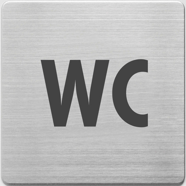 Alco al-450-5 pictogramme acier inoxydable 90x90x1mm - toilettes -