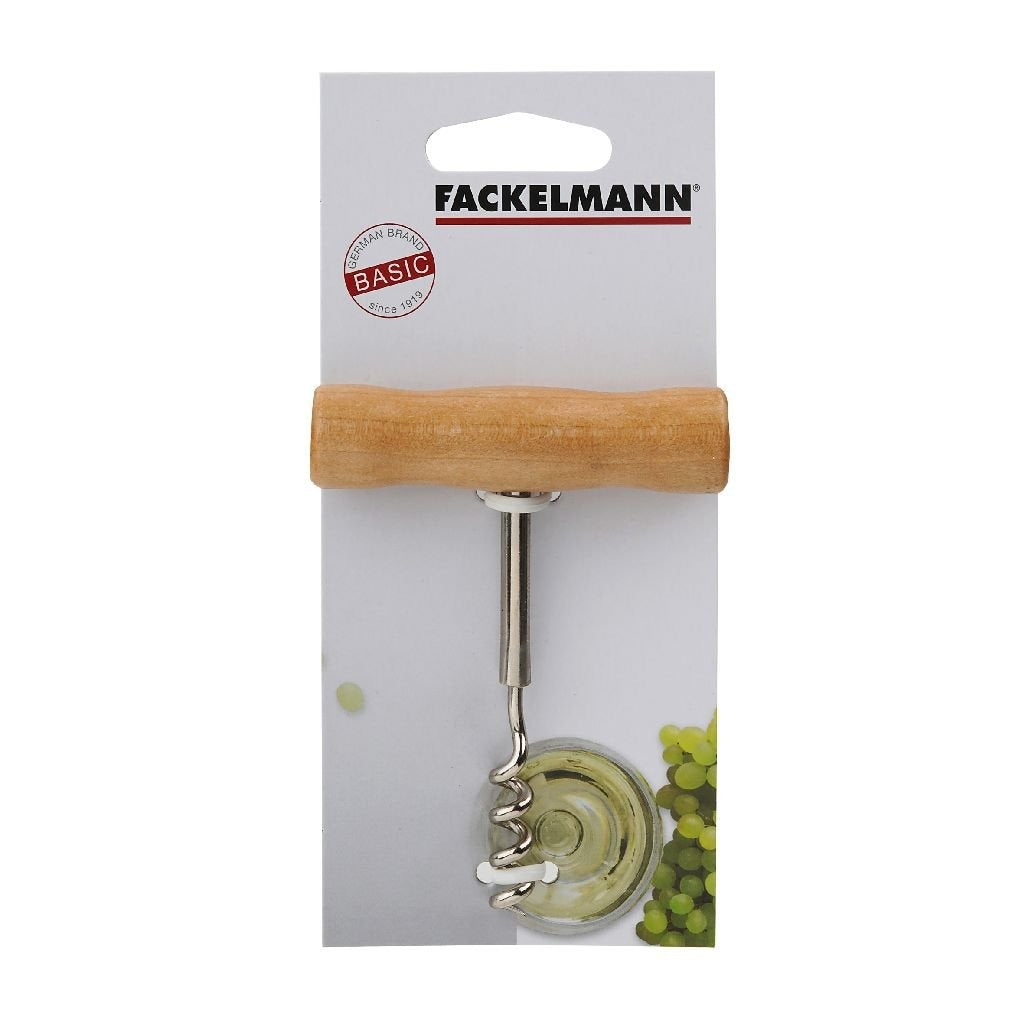 Fackelmann tire-bouchon basique 10,5 cm bois chromé