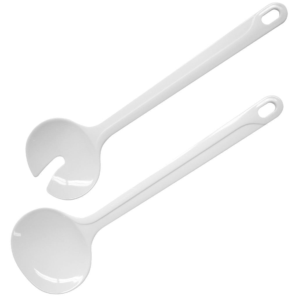 Fackelmann set à salade basic 26 cm blanc san plastique 2 pièces