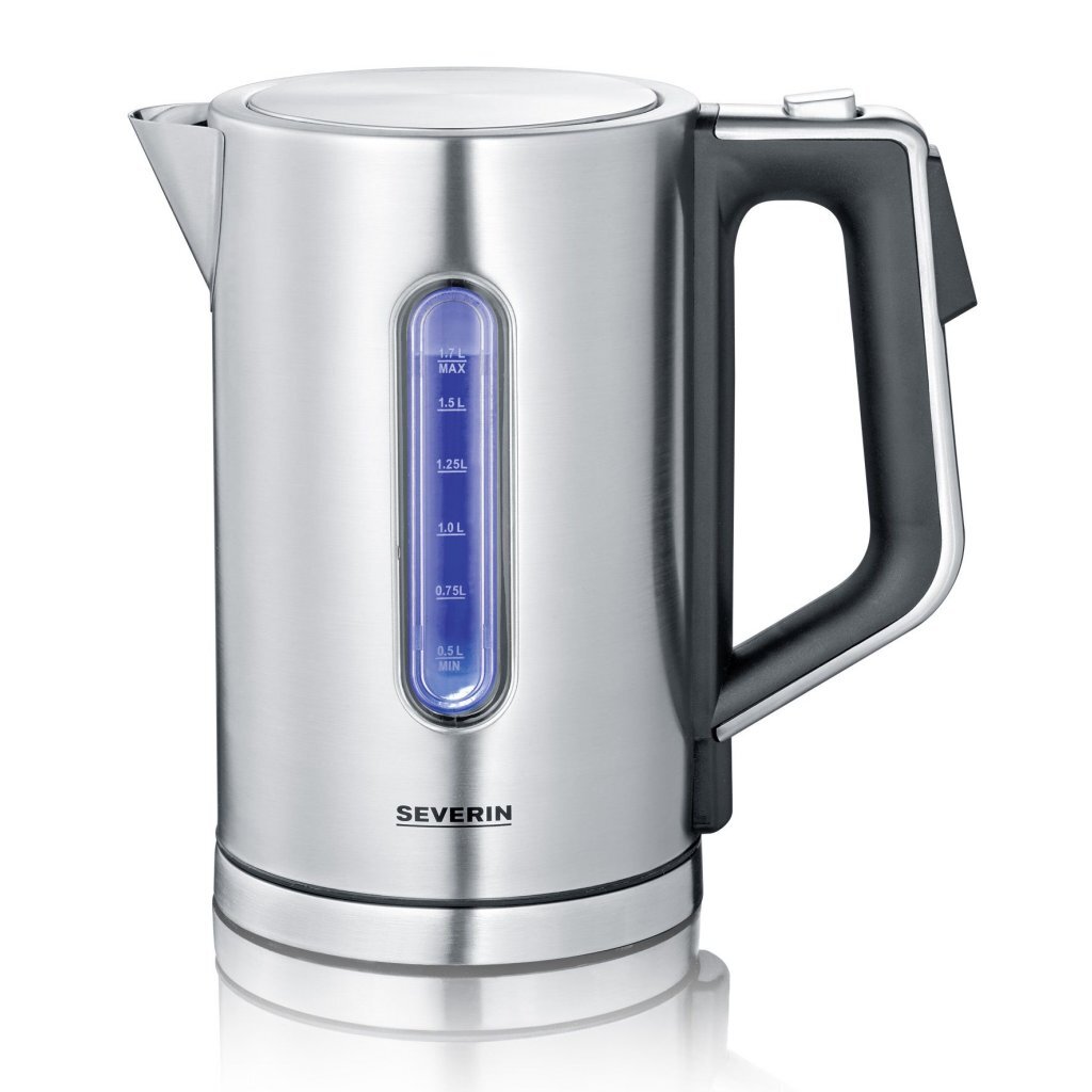 Severin wk3418 bouilloire 1,7l 3000w acier inoxydable noir