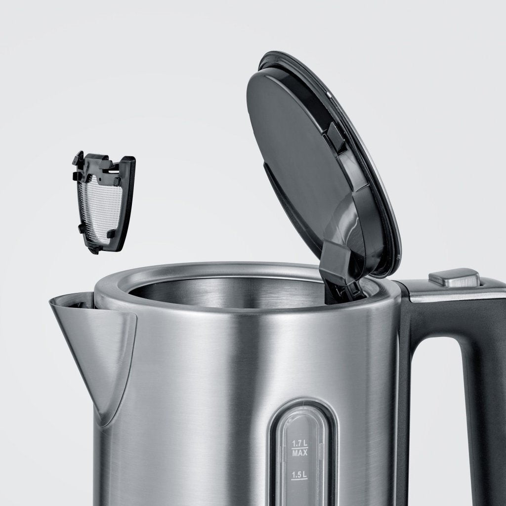 Severin wk3418 bouilloire 1,7l 3000w acier inoxydable noir