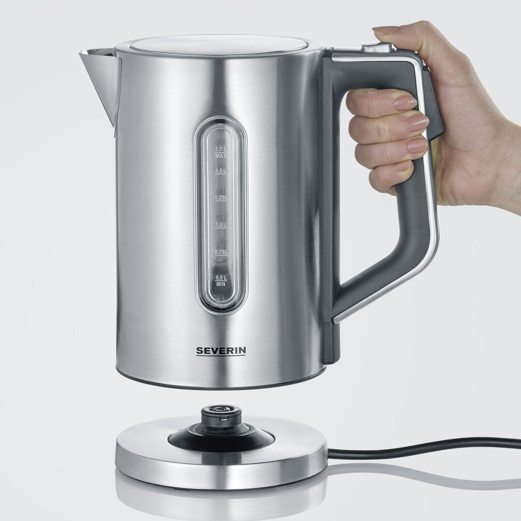 Severin wk3418 bouilloire 1,7l 3000w acier inoxydable noir