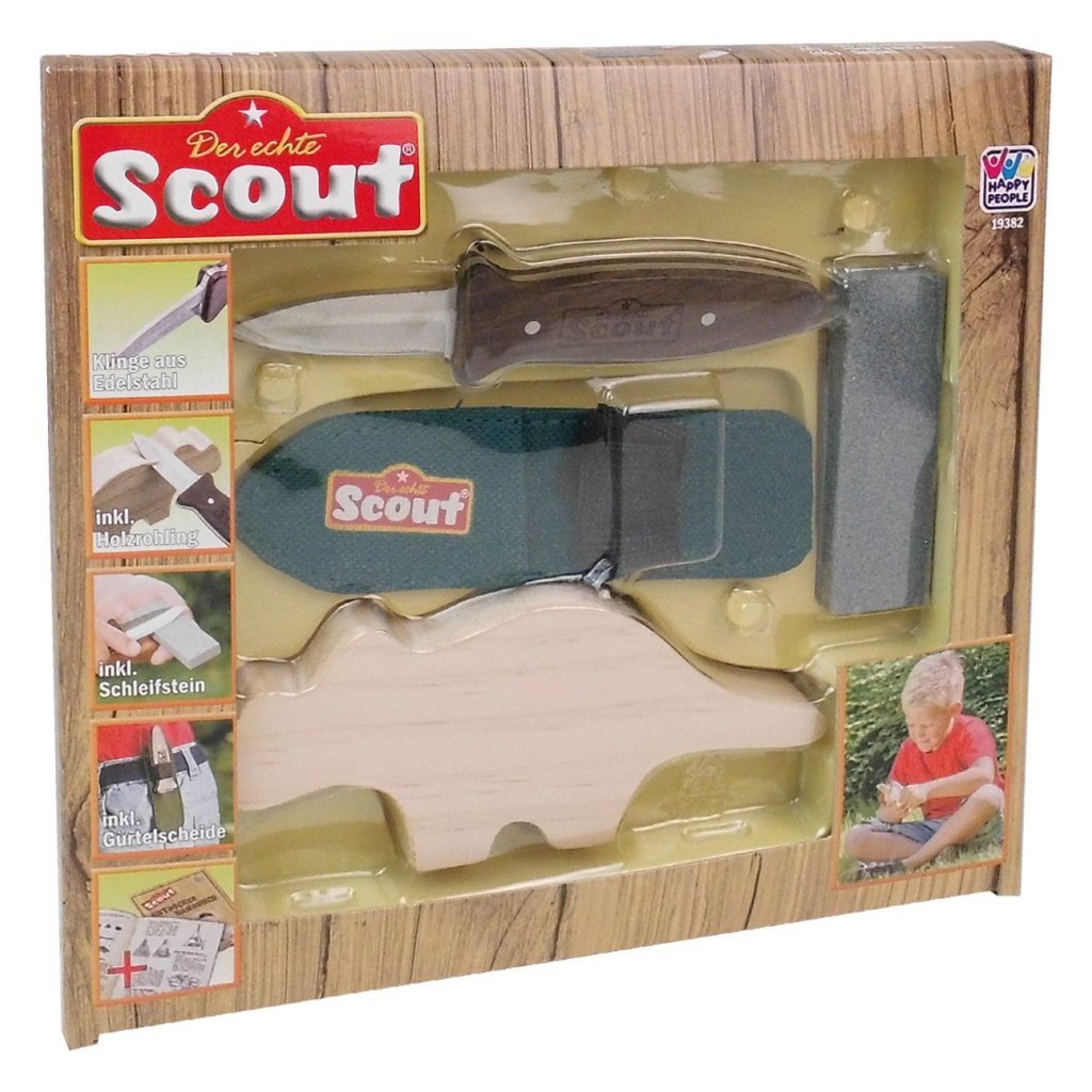 Ensemble de découpe de scouts de gens heureux