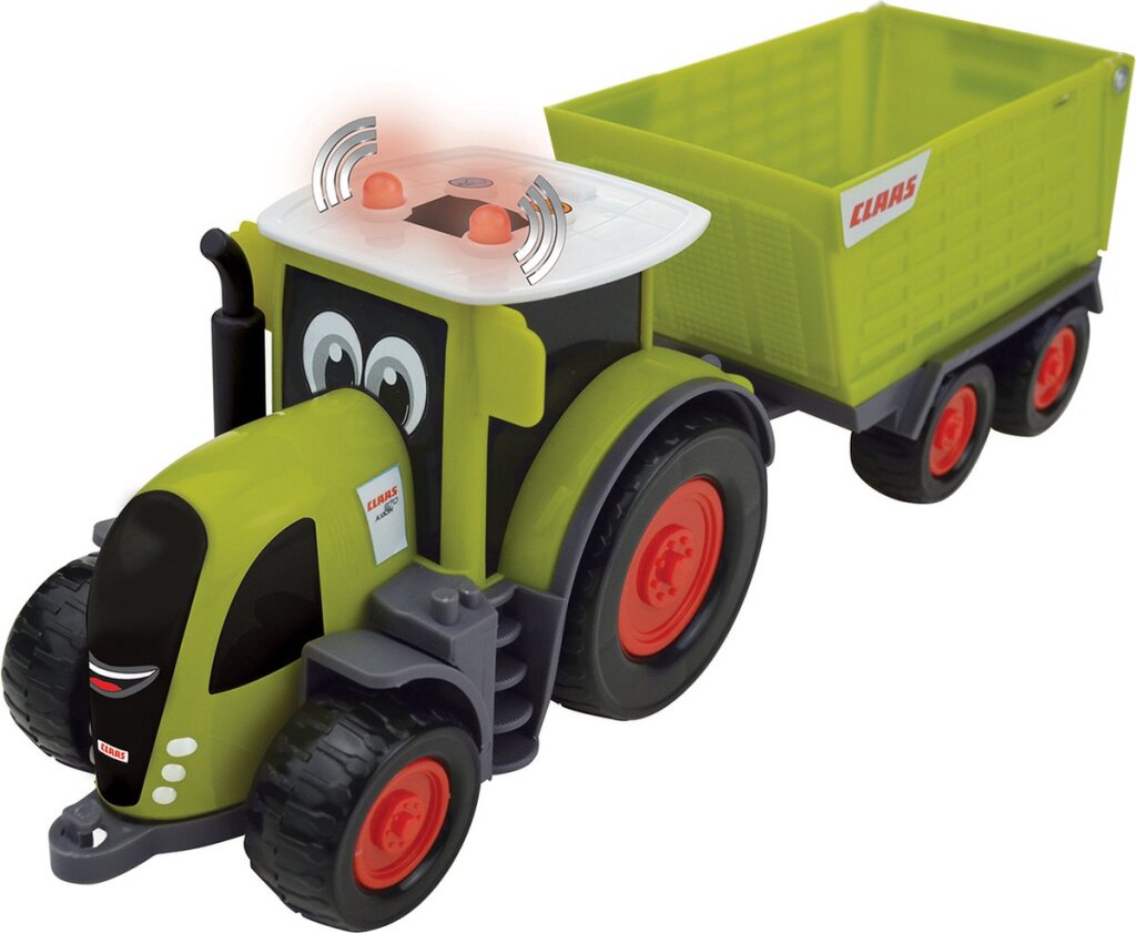 Happy people tracteur claas axion 870 junior 30 cm citron vert 2 pièces