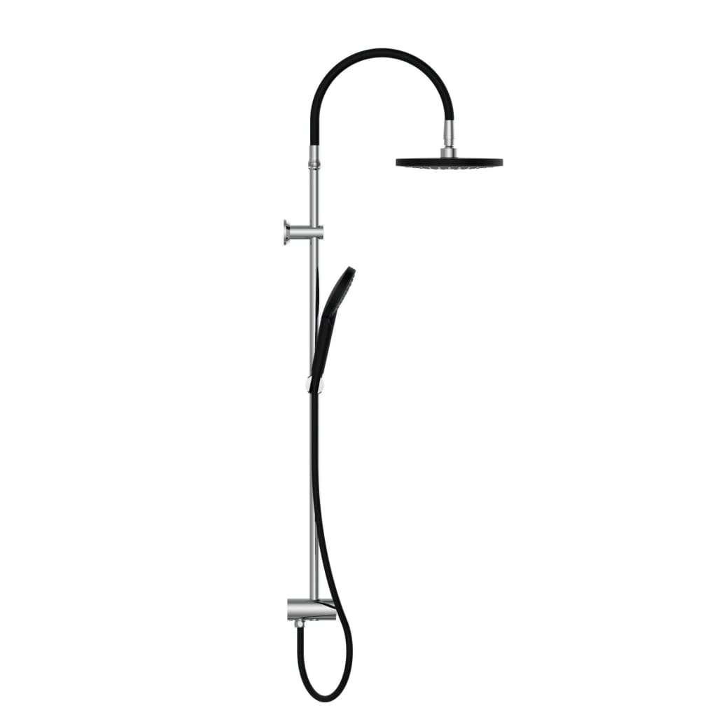 SCHUTTE PLAIN DOUCH MATAO RAINE CHROME MATTE Black