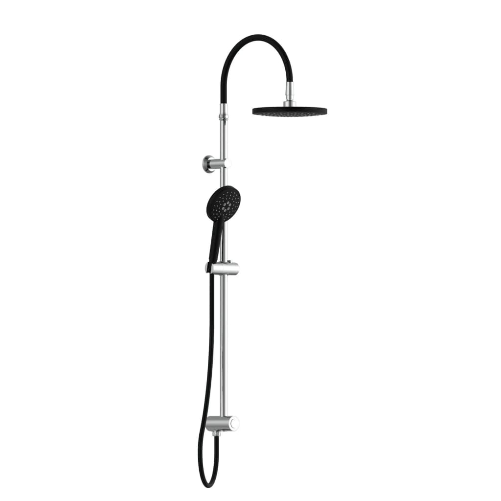 SCHUTTE PLAIN DOUCH MATAO RAINE CHROME MATTE Black