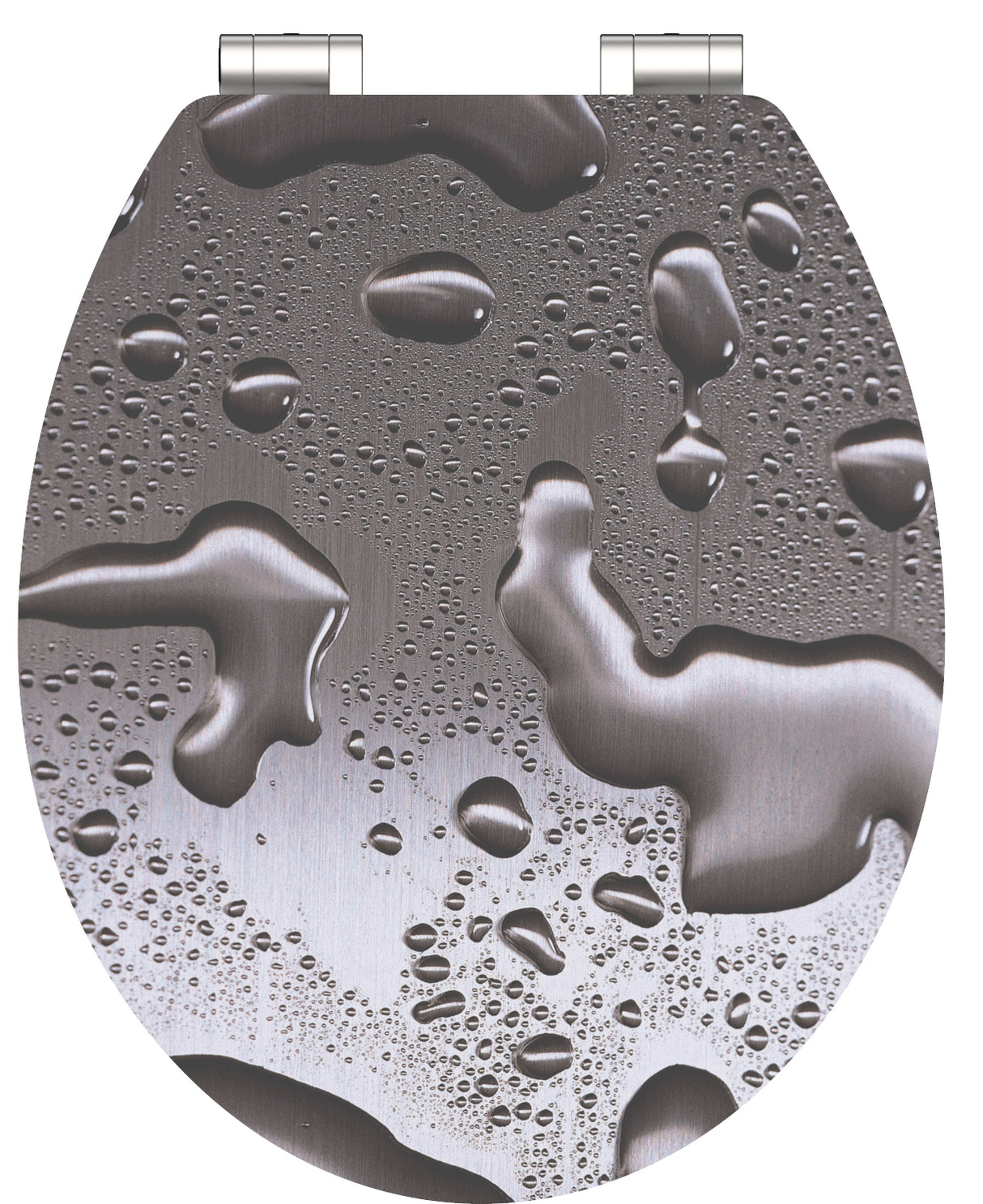 Siège de toilettes Schütte avec mdf en acier gris à fermes doux
