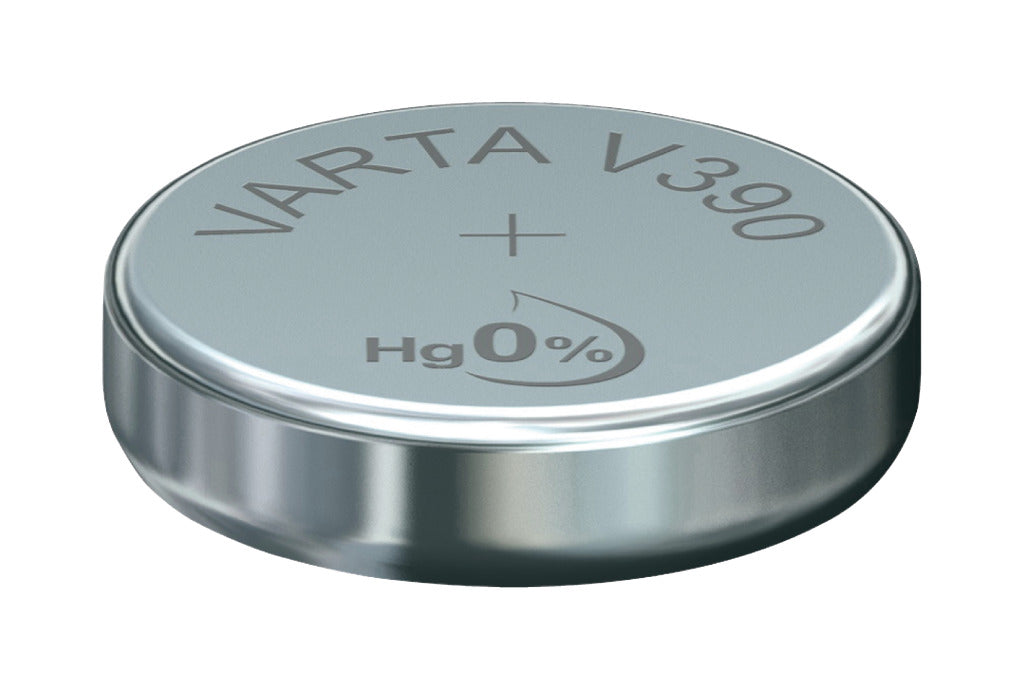 Pile bouton Varta v390 argent