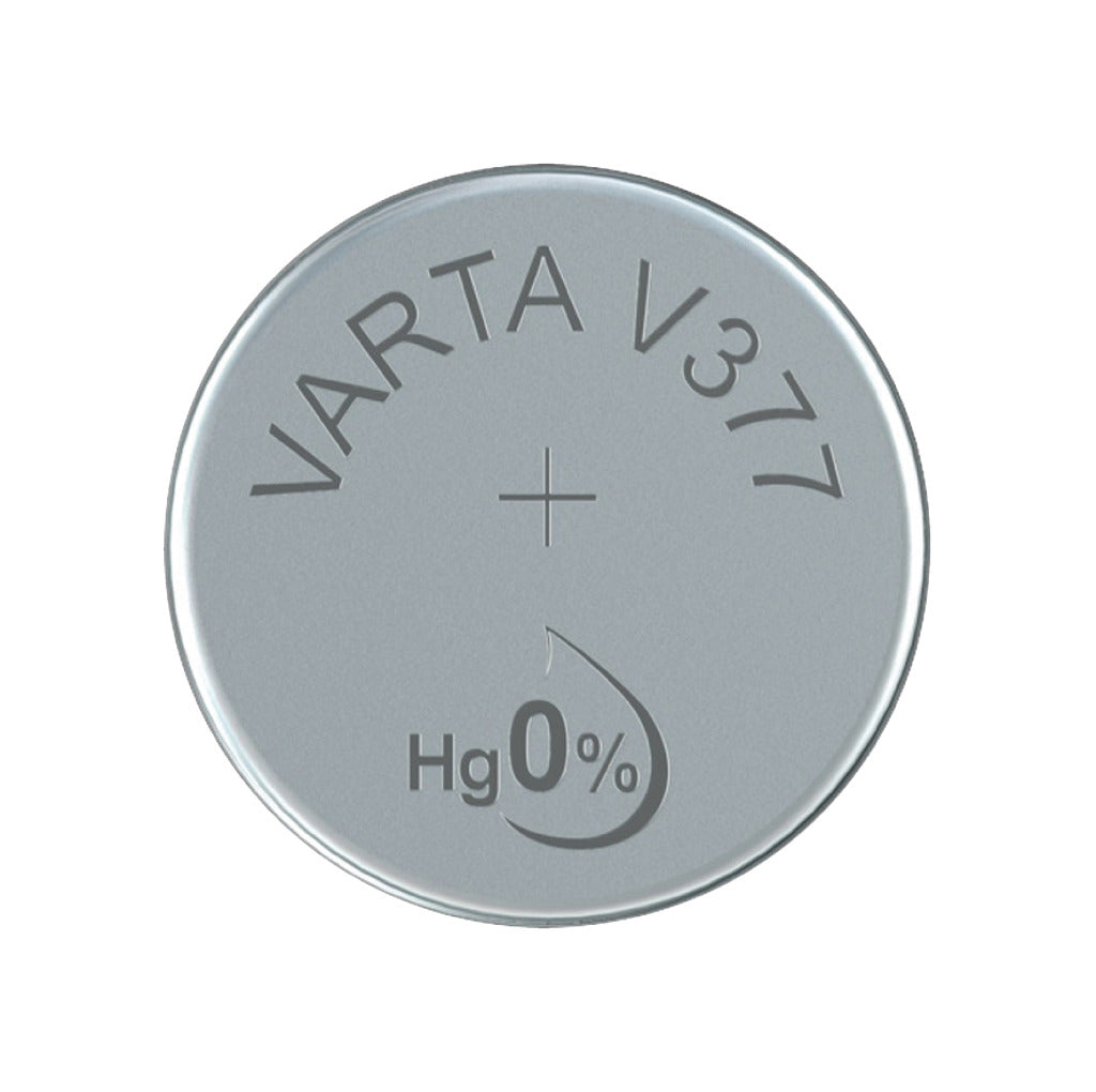 Pile bouton Varta v377 argent