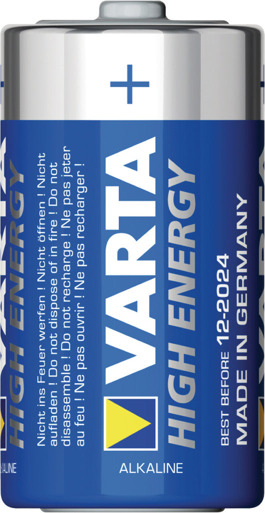 Varta 4914 2b pile alcaline c lr14 1,5 v haute énergie 10 blisters