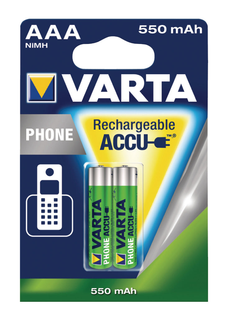 Varta -58397 batterie d'alimentation pour téléphone hr03 550 mah bls 2