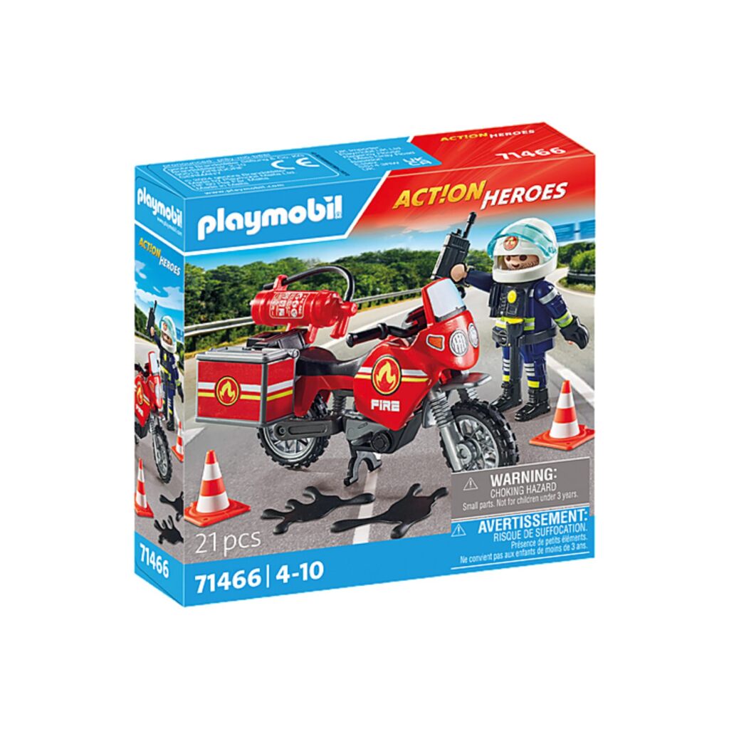 Playmobil 71466 Action Heroes Fire Brigade sur le site de l'accident
