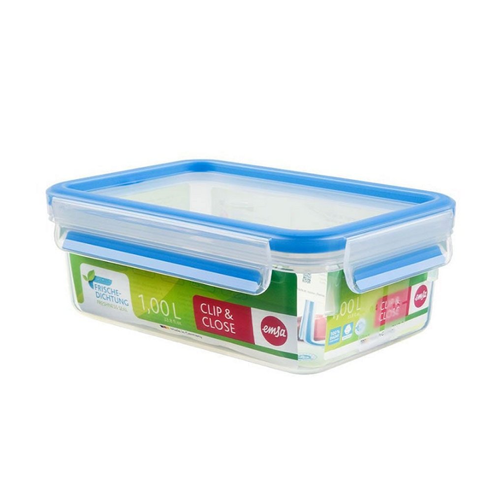 EMSA 508540 Clip Close Versholding Box 1L Bleu
