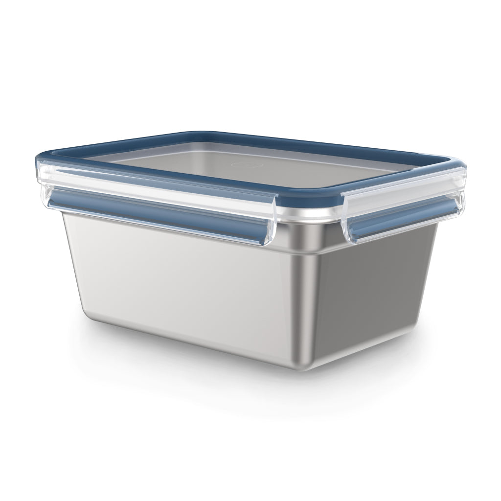 Emsa n1150600 récipient alimentaire à clipser et fermer 2l en acier inoxydable