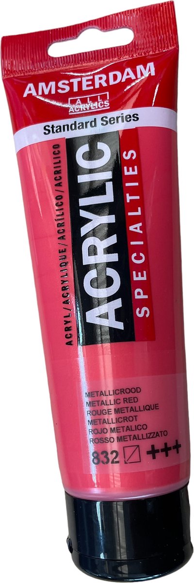 Amsterdam specialties acrylverf 120ml 832 metallic rood