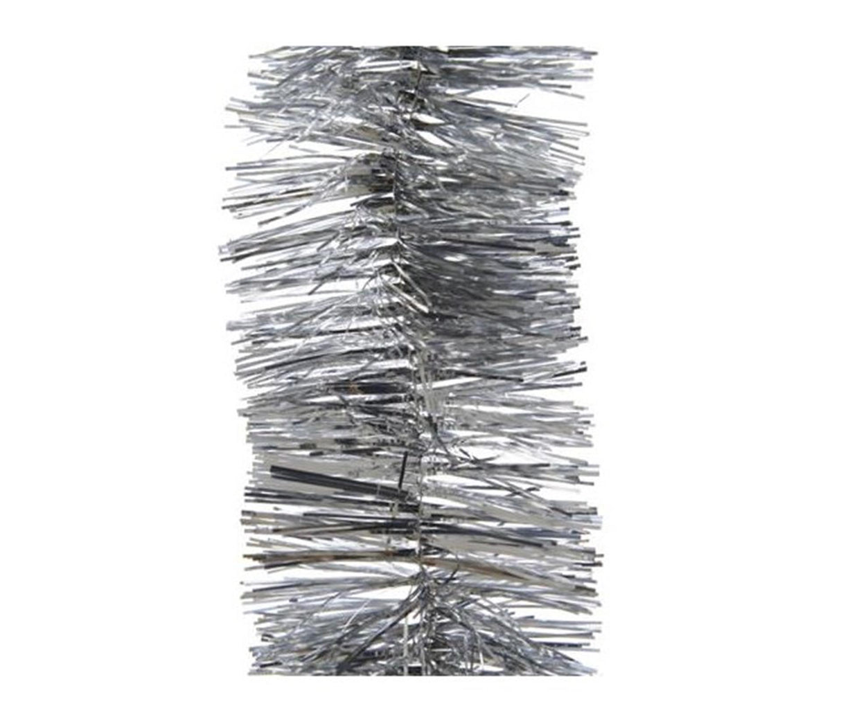 Decoris guirlande de sapin de Noël lametta 7,5 cm x 270 cm argent