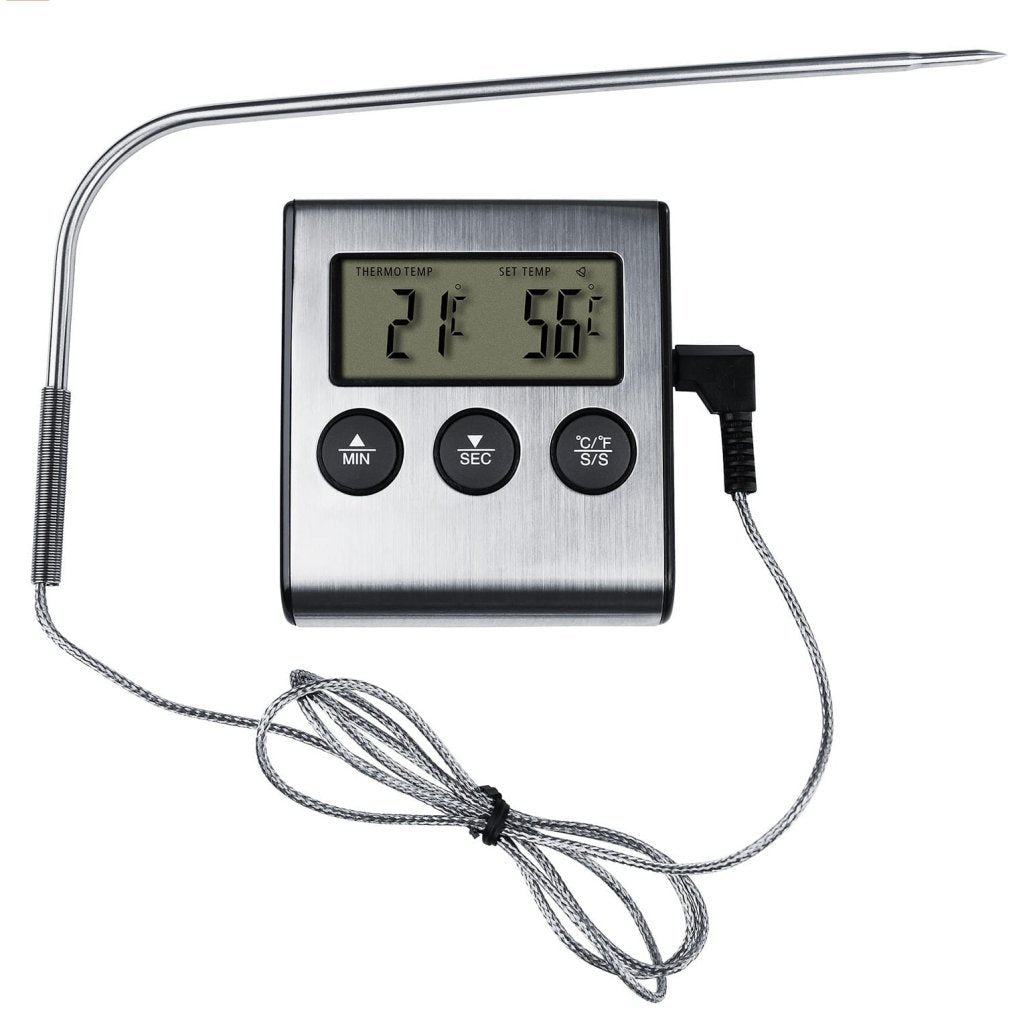 Steba ac11 thermomètre à rôtir numérique argent