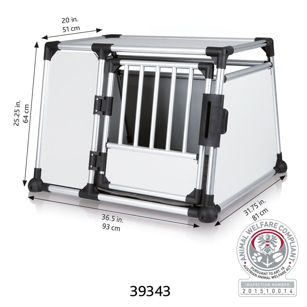 Banc de transport Trixie L Aluminium