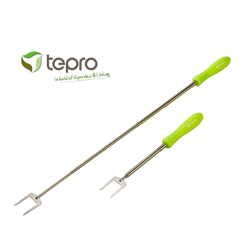 Tepro 8237 2 brochettes télescopiques pour barbecue 33-82cm vert