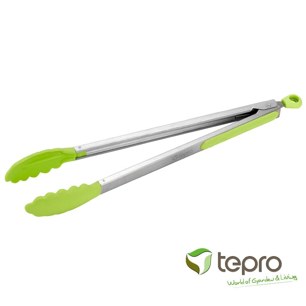 Tepro 8344 pince à barbecue acier inoxydable vert