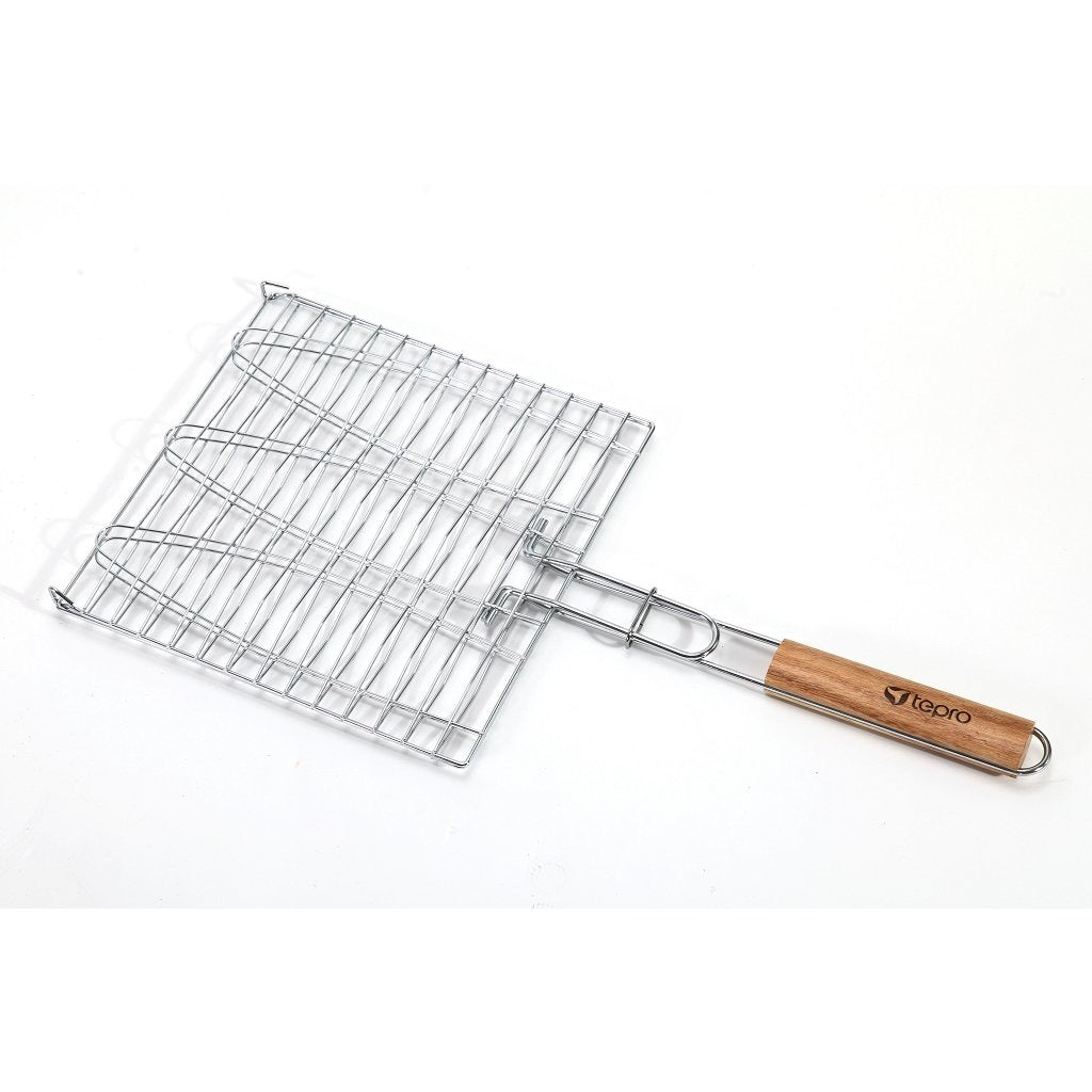 Tepro Tepro 8525 Pince à poisson pour 3 poissons avec manche en bois 58 cm
