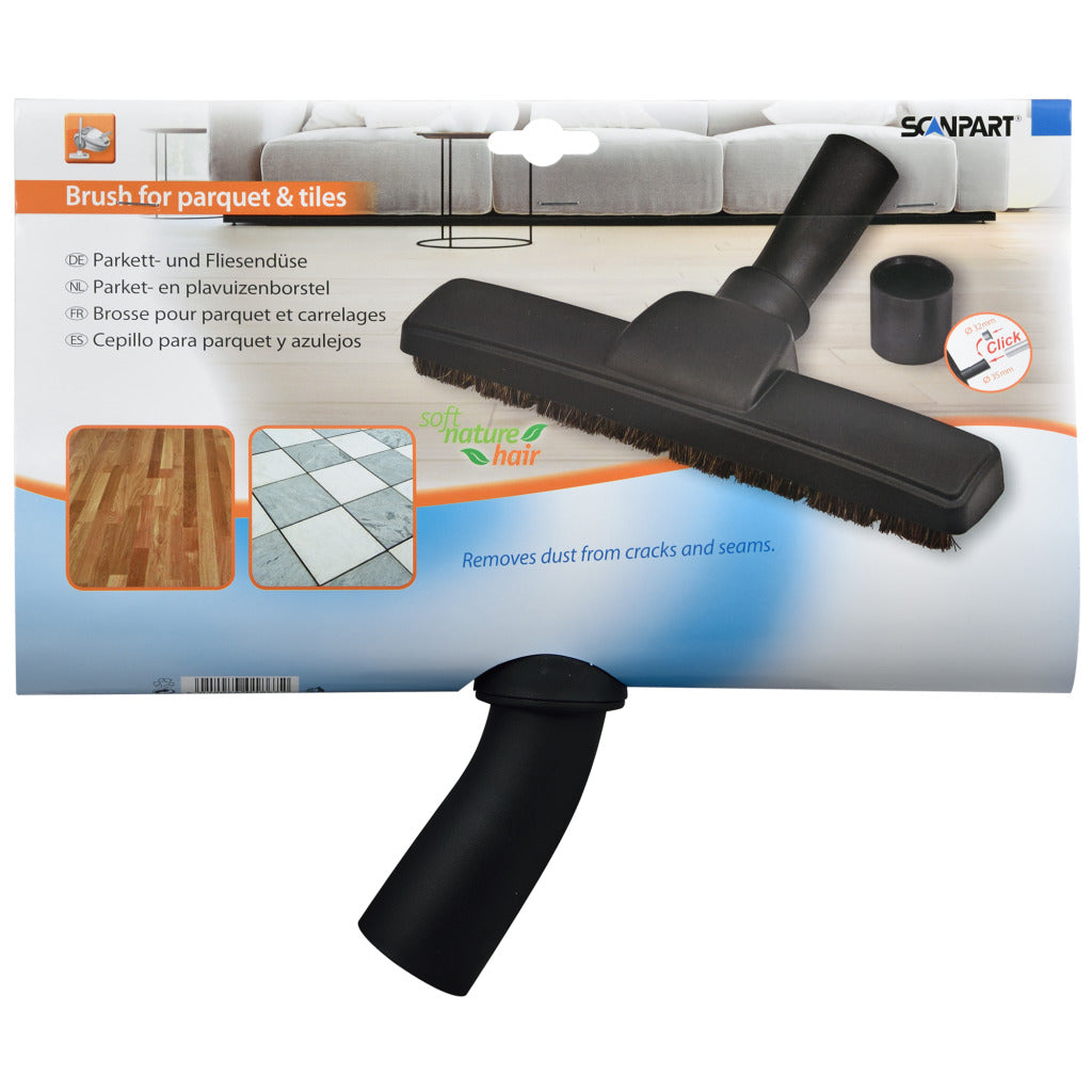 Brosse parquet universelle Scanpart 32+35 mm noire