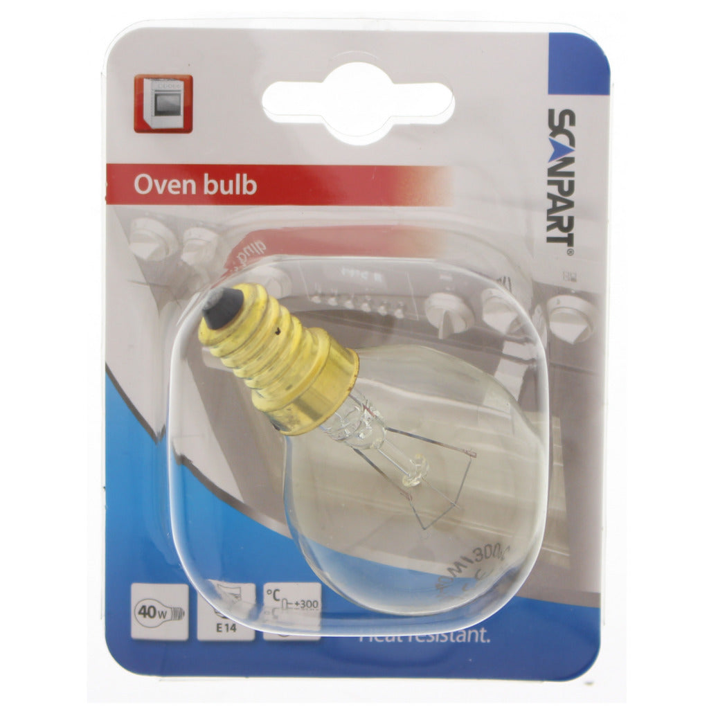 Scanpart 1100000001 f126 lampe de four e14 40w 300gr. sphère