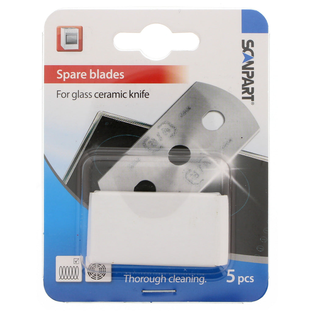 Scanpart r016 lames de rechange pour grattoir en céramique 5 pièces