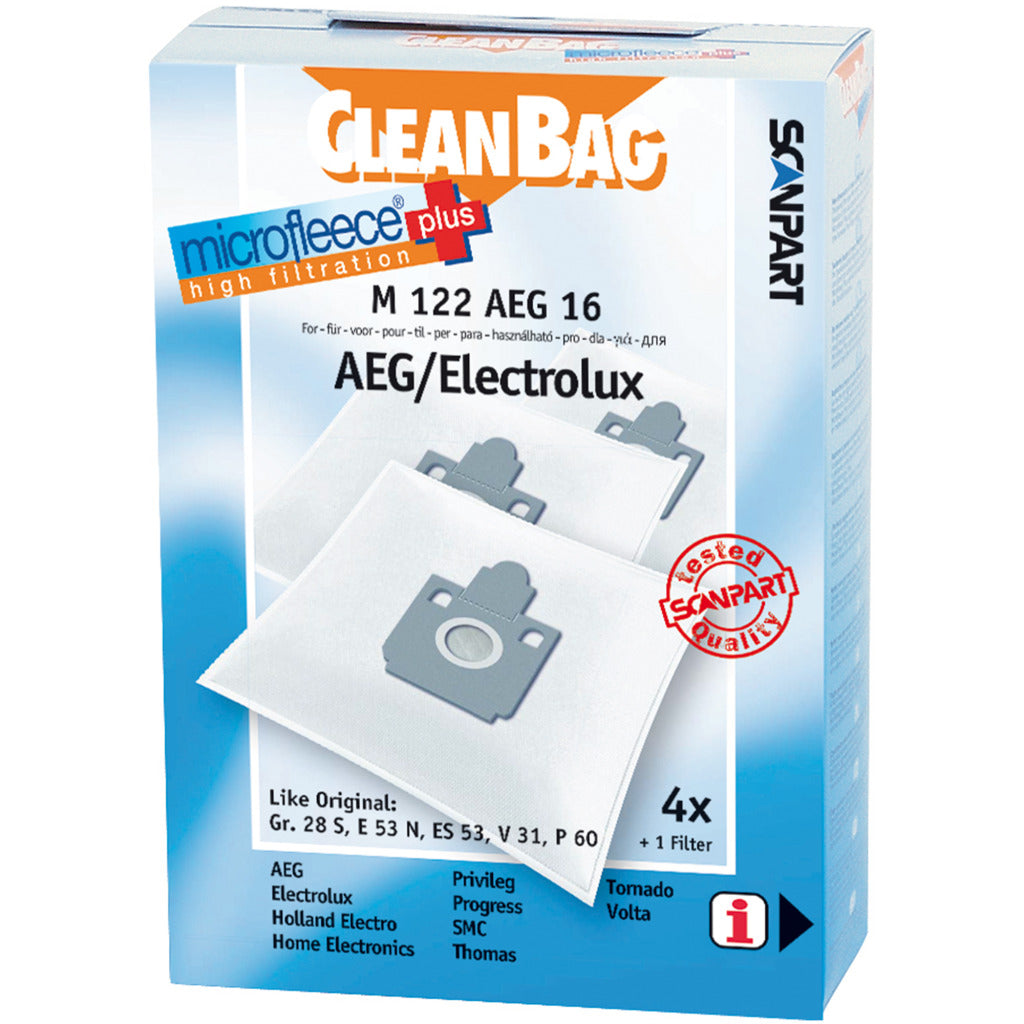 Scanpart m122aeg16 sac à poussière microfleese aeg taille 28 micro fr
