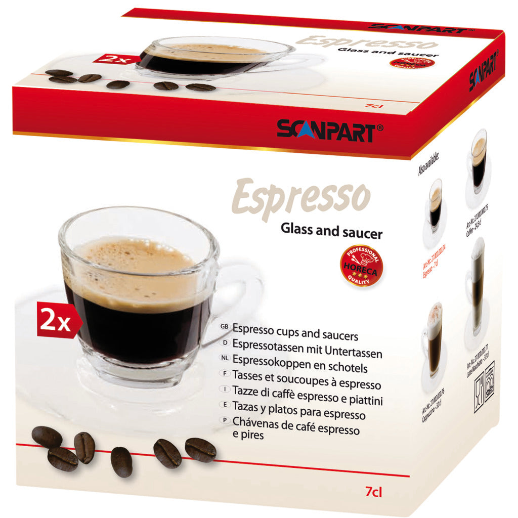 Tasse à expresso et soucoupe Scanpart 7cl 2 pièces