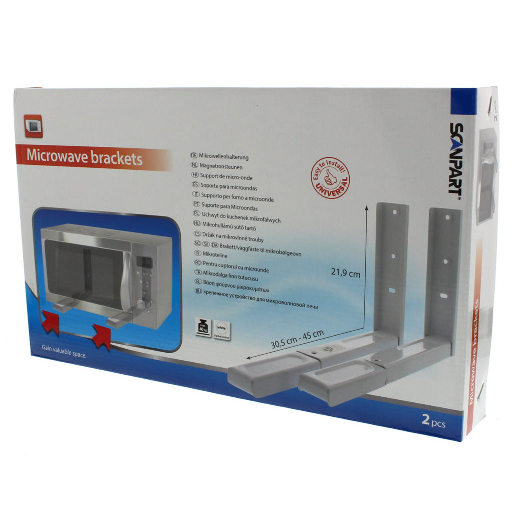 Scanpart micro-ondes prend en charge le blanc