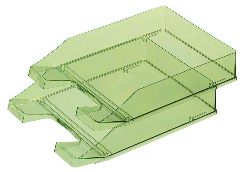 Han ha-1026-x-27 bac à courrier a4 standard transparent vert