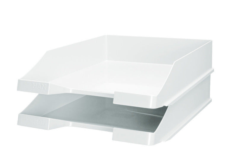 Han ha-1027-x-12 bac à courrier a4 standard en plastique blanc