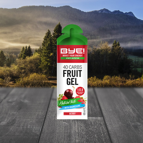 Au revoir! 40 glucides de gel de fruits baies (boîte de 12 pièces)