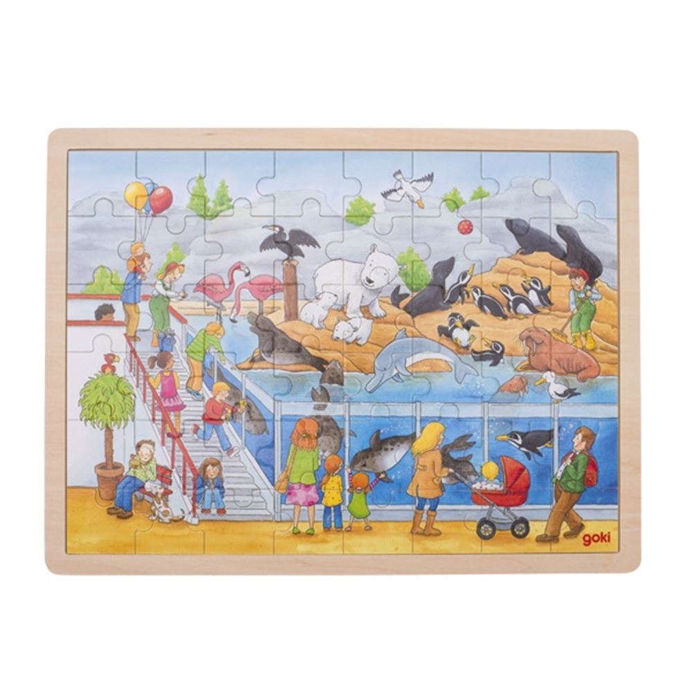 Visite puzzle Goki au zoo. 3+