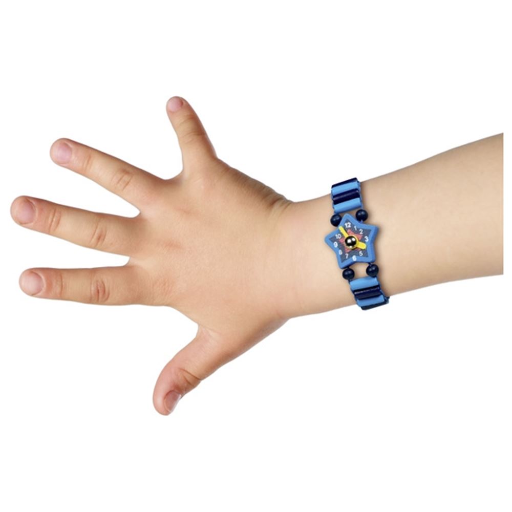 Montre en bois avec bracelet élastique et lunette